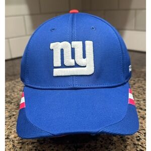 New York Giants Reebok On-Field‎ Stretch Fit Hat Cap Blue One Size A-Flex